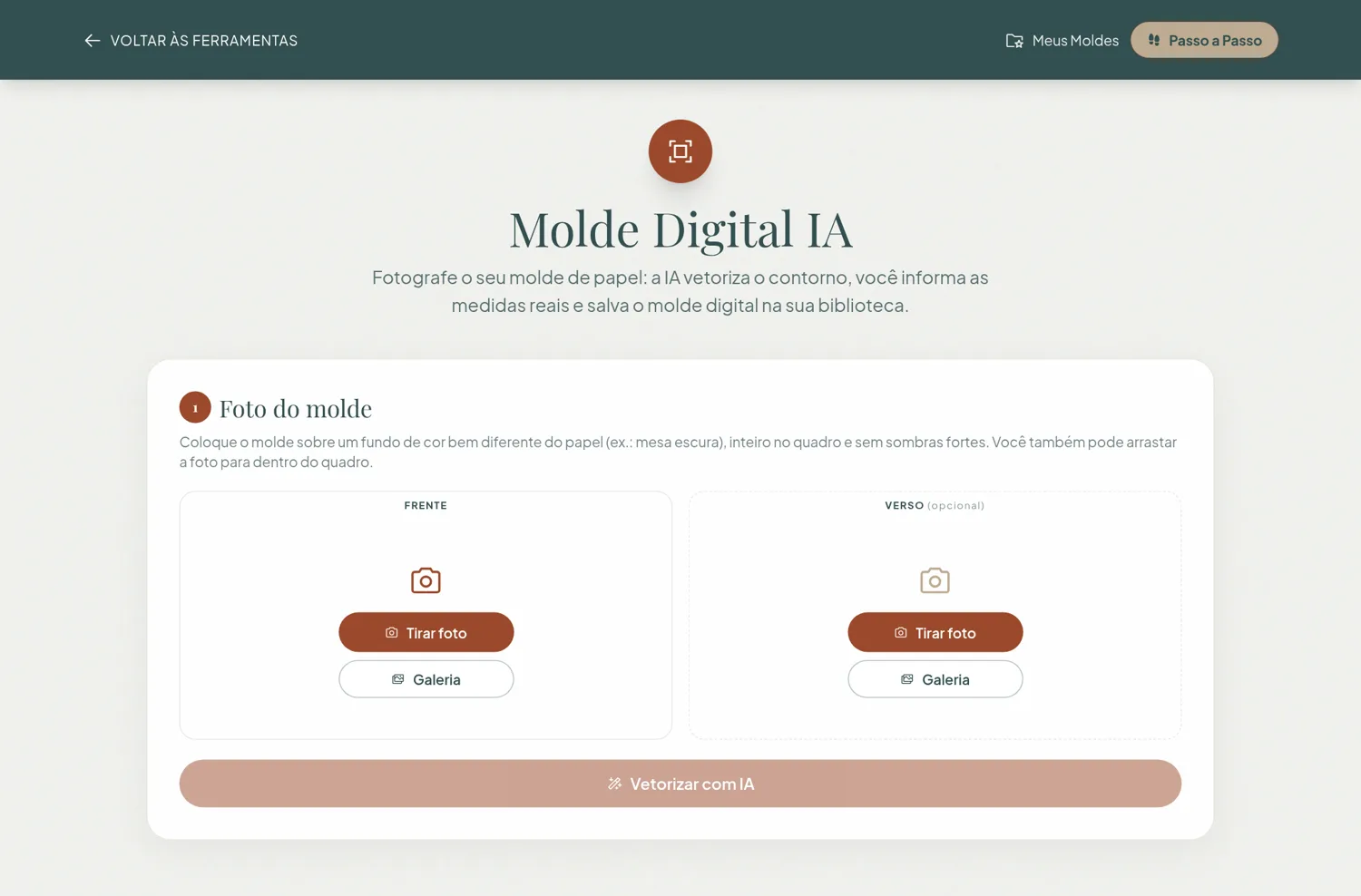 Ferramenta Molde Digital IA do Lab da Arte